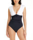 Фото #1 товара Women's Graphic Measures Cap Sleeve One-Piece Swimsuit