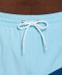 Фото #5 товара Men's Big & Tall Color Surge Colorblocked 9" Swim Trunks