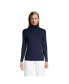 Фото #4 товара Women's Lightweight Jersey Skimming Long Sleeve Turtleneck