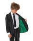Фото #3 товара Little Boys Oversized Pinstripe Button Closure Suit Set