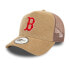 NEW ERA MLB Cord Boston Red Sox trucker cap Бежевый - фото #2