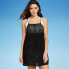 Juniors' Crochet Cover up Dress - Xhilaration™ Black Size Medium