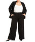 Фото #1 товара Plus Size The Ultimate Wide Leg Stretch Work Pant - 28, Maroon Banner