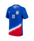 Фото #2 товара Men's Lindsey Horan Royal USWNT 2024 Away Match Authentic Player Jersey