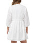 Фото #3 товара Maternity Valentina Embroidered Long Sleeve White Dress