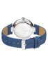 ფოტო #3 პროდუქტის Women's Matera Swiss Quartz Blue Italian Suede Strap Watch 35mm