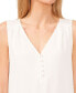 Фото #3 товара Women's V-Neck Sleeveless Button-Front Top