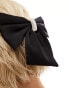 Фото #2 товара SUI AVA moondust bow hair clip with silver embellishment in black