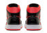 Кроссовки Nike Air Jordan 1 Mid Hot Punch Black (Красный, Черный)