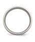 Titanium 14k Gold Inlay Flat Wedding Band Ring