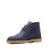 Фото #4 товара Clarks Desert Boot 26174058 Mens Blue Leather Lace Up Ankle Boots