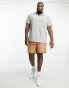 Polo Ralph Lauren Big & Tall icon logo pocket cotton terry polo in grey marl