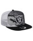 Фото #2 товара Men's Black Las Vegas Raiders Court Sport 9fifty Snapback Hat