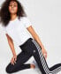 Фото #4 товара Women's Essentials 3-Stripe Full Length Cotton Leggings, XS-4X