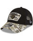Men's Black-Camouflage Las Vegas Raiders 2021 Salute To Service Trucker 9FORTY Snapback Adjustable Hat