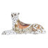 Фото #1 товара Декоративная фигура DKD Home Decor Белый Оранжевый Леопардовый Колониальный 24 x 10 x 12 cm