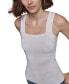 ფოტო #4 პროდუქტის Women's Logo-Strap Square-Neck Top