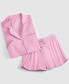 Фото #5 товара Women's 2-Pc. Short-Sleeve Notched-Collar Pajama Set XS-3X, Created for Macy's