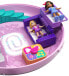 Фото #3 товара Игровой набор Polly Pocket Big Pocket World Пончик, пижамная вечеринка, с куклами Полли и Шани и аксессуарами GDK82