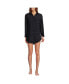 ფოტო #1 პროდუქტის Women's Cotton Gauze Button Down Swim Cover-up Shirt Dress