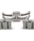 ფოტო #3 პროდუქტის Unisex Swiss Automatic True Square Gray Ceramic Bracelet Watch 38mm