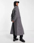 Фото #4 товара Weekday Daphne double breasted formal maxi coat in dark grey