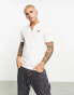 Фото #1 товара Fila knitted 1/4 zip polo in cream