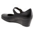 Фото #5 товара Trotters Willow T1964-001 Womens Black Narrow Leather Wedges Heels Shoes