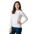 ფოტო #1 პროდუქტის Women's Organic Cotton Tie-Neck Sweater