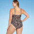 Фото #3 товара Women's Underwire Medium Coverage One Piece Swimsuit - Kona Sol Chocolate L