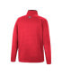 ფოტო #4 პროდუქტის Men's Scarlet Nebraska Huskers Rebound Quarter-Snap Jacket