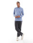 PS Paul Smith regular fit logo long sleeve polo in blue