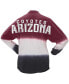 ფოტო #3 პროდუქტის Women's Branded Garnet, Black Arizona Coyotes Ombre Long Sleeve T-shirt