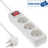 Фото #2 товара InLine Socket strip - 3-way earth contact CEE 7/3 - with switch - white - 3m