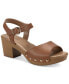 Фото #3 товара Women's Anddreas Platform Block-Heel Sandals, Created for Macy's