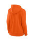 Women's Orange Denver Broncos Iconic Cotton Fleece Checklist Pullover Hoodie