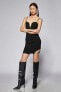 Kadın Taş Detaylı Askılı Mini Elbise 3wak80058fw
