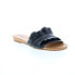 Фото #2 товара Miz Mooz Alena Womens Black Leather Slip On Slides Sandals Shoes