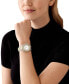 ფოტო #2 პროდუქტის Women's Harlowe Three-Hand Two-Tone Stainless Steel Watch 38mm