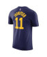 Фото #2 товара Men's Klay Thompson Navy Golden State Warriors 2022/23 Statement Edition Name and Number T-shirt