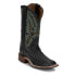Фото #2 товара Justin Boots Shay Embroidered Wide Square Toe Cowboy Womens Black Casual Boots
