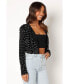 Women's Monica All Over Pearl Crop Jacket Черный, Small - фото #6