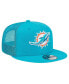 Men's Aqua Miami Dolphins Main Trucker 9FIFTY Snapback Hat