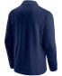 Men's Navy, Red New England Patriots Block Party Quarter-Zip Jacket