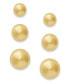 18k Gold over Sterling Silver Earrings Set, Stud Earrings