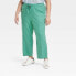 Фото #1 товара Women's High-Rise Pull-On Tapered Pants - Universal Thread Green 2X