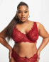 Фото #2 товара ASOS DESIGN Curve Rosie exclusive underwire bra with high apex in burgundy