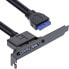 Фото #2 товара InLine Slot Bracket 2x USB 3.0 A female / internal mainboard plug 0.5m
