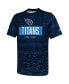 ფოტო #3 პროდუქტის Men's Navy Tennessee Titans Combine Authentic Sweep T-shirt