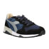 Фото #2 товара Diadora Trident 90 Suede Sw Lace Up Mens Blue Sneakers Casual Shoes 176585-C882